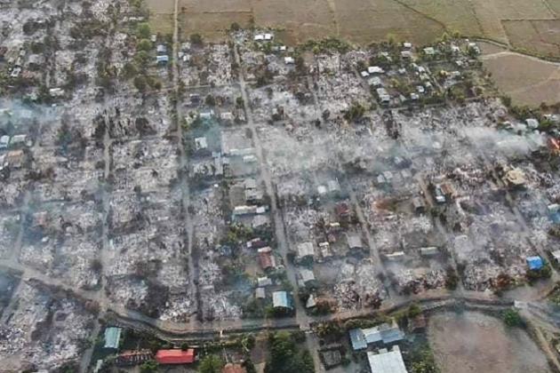 Myanmar army burns more than 800 houses in Sagaing