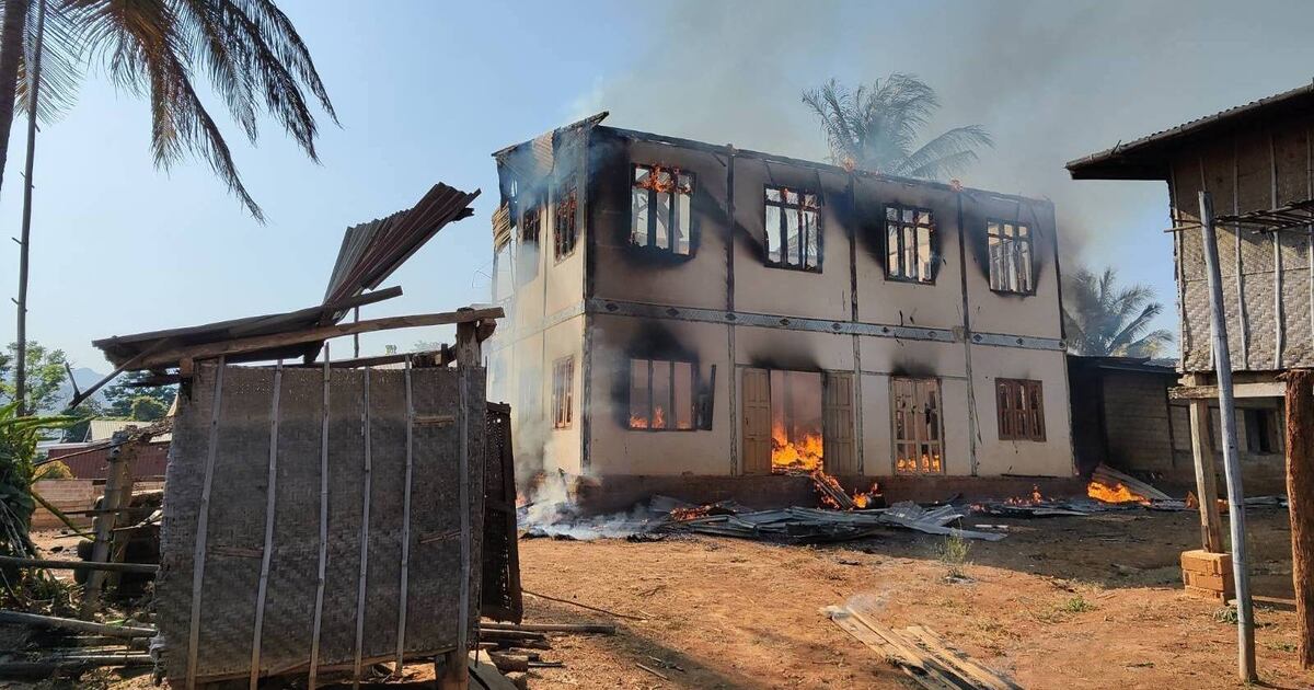 Myanmar military torches nearly 200 homes in Sagaing region